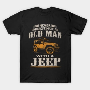 Never underestimate an old man with a Jeep T-Shirt